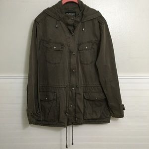 Buffalo David Bitton Green Canvas Jacket